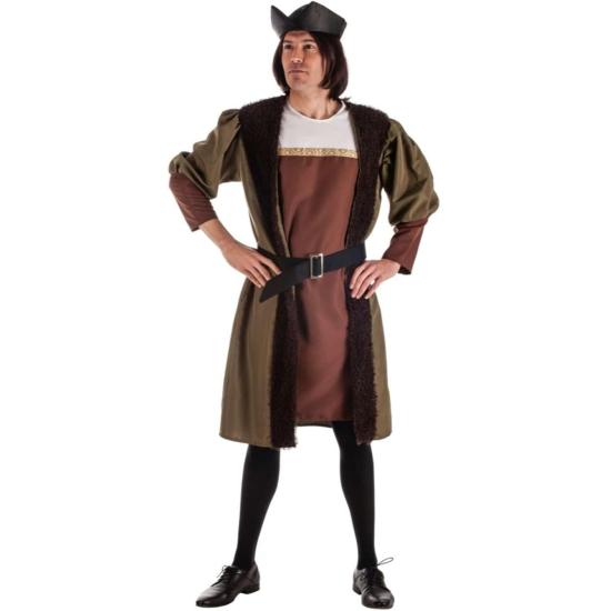 Fantasia de navegador Cristóvão Colombo para homem