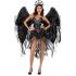 Fantasia de Anjo Negro de Luxo para Mulheres Adultas