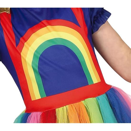 Fantasia de menina arco-íris