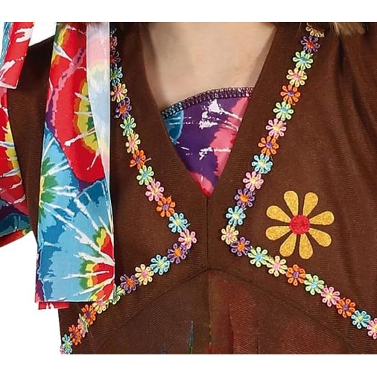 Fantasia de menina hippie feliz **