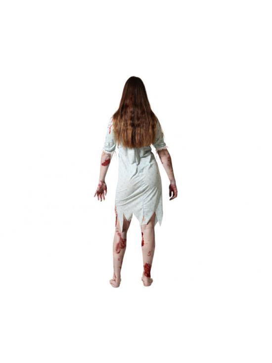 Fantasia de menina possuída por exorcista feminino