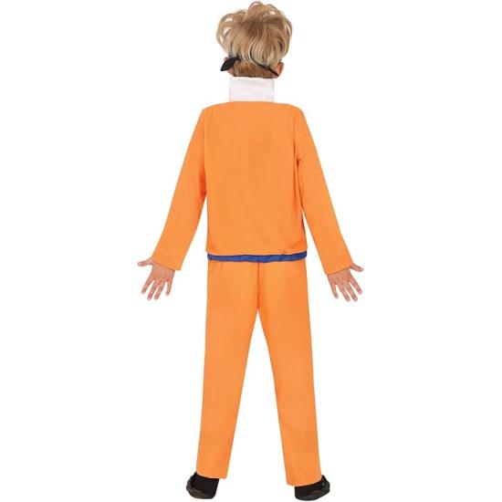 Fantasia Ninja Estilo Mangá para Meninos Laranja e Azul Naruto