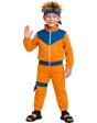 Fantasia Ninja Estilo Mangá para Meninos Laranja e Azul Naruto