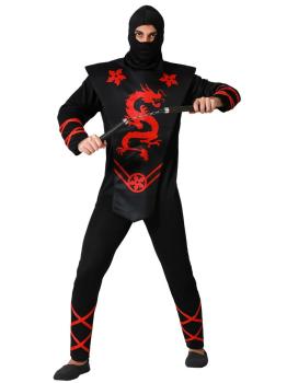 Fato de Ninja Preto para Homem