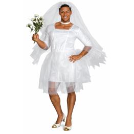 Fantasia de noiva adulta para homens