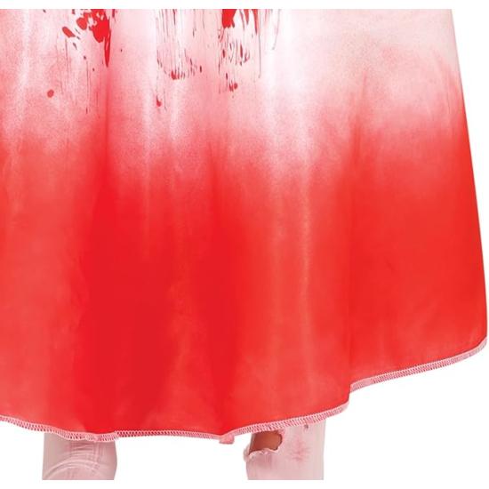 Fantasia de Noiva Sangrenta para Crianças com Véu e Vestido Fantasia de Noiva Sangrenta para Crianças com Véu e Vestido