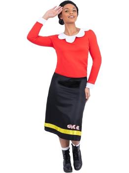 Fantasia da Olivia do Popeye para mulheres