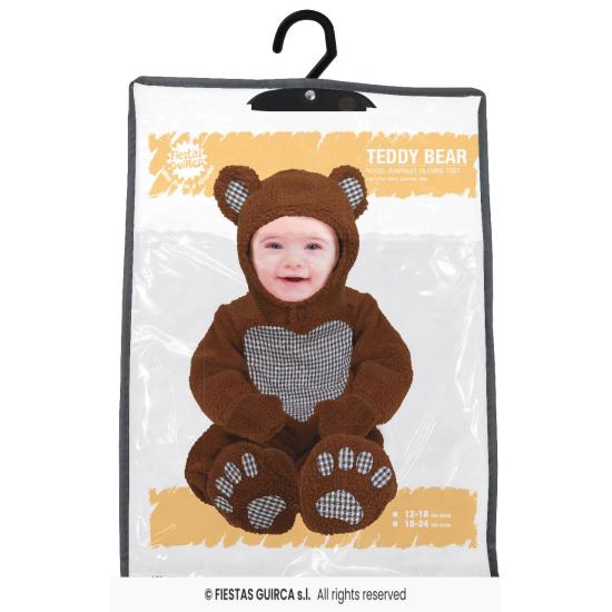 Fantasia de ursinho de pelúcia para bebê