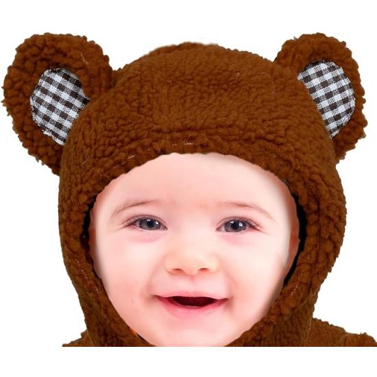 Fantasia de ursinho de pelúcia para bebê