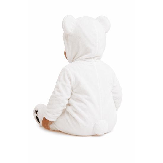 Fantasia de Urso Polar Bebê com Capuz e Protetor de Pés