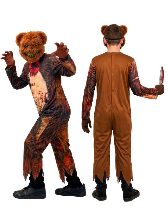 Fantasia de Urso Zumbi para Meninos com Máscara