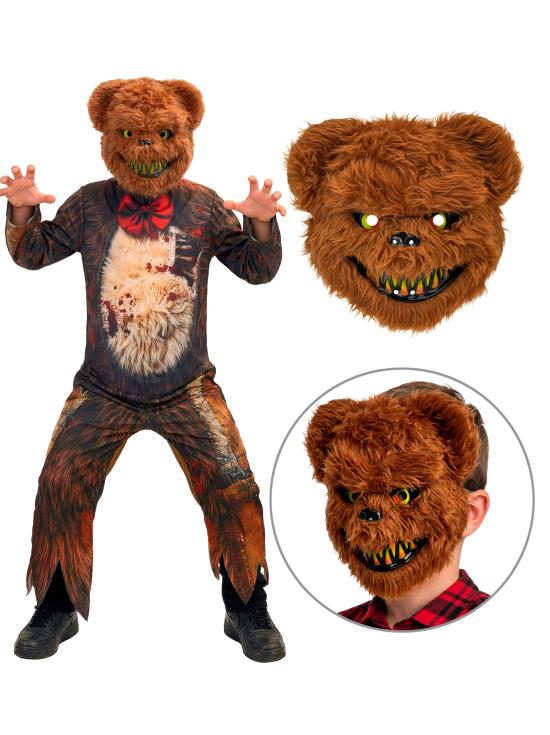 Fantasia de Urso Zumbi para Meninos com Máscara