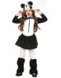 Fato de Urso Panda tamanho menina ^*
