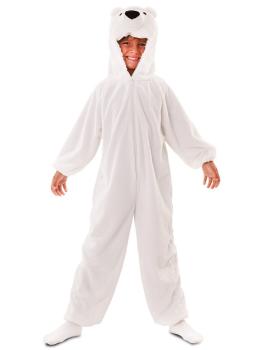 Fato de urso polar infantil