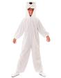 Fato de urso polar infantil