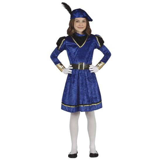 Fantasia de menina página de natal azul Fantasia de menina página de natal azul