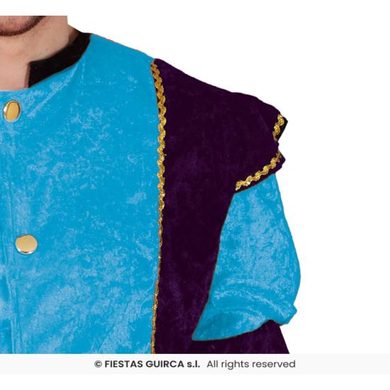 Fato de página real azul adulto