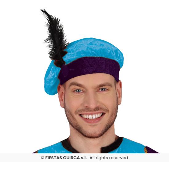 Fato de página real azul adulto