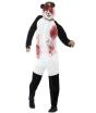 Fato de panda zumbi, luxo, adulto