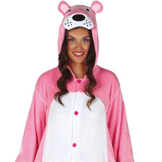 Fantasia de pelúcia de pantera rosa para mulheres