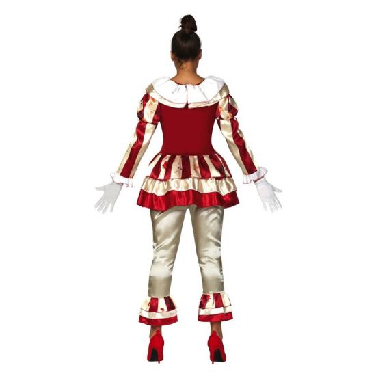 Fato clássico de palhaço assassino para mulher