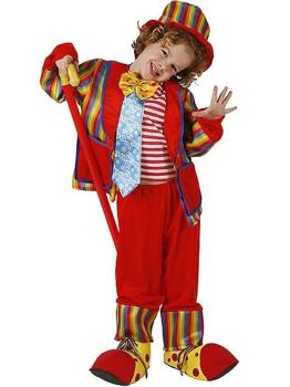 Fantasia de palhaço com jaqueta infantil