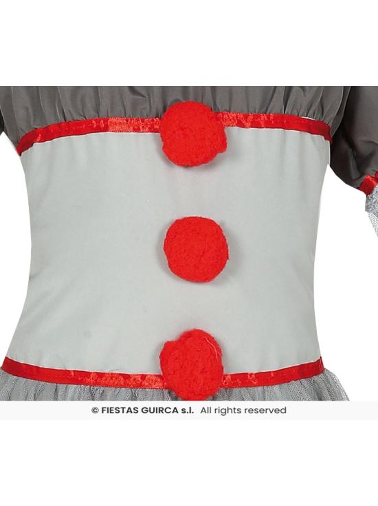 Fato de palhaço mau para menina