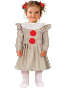 Fantasia de Palhaço Louco e Assustador para Bebê Menina – Halloween
