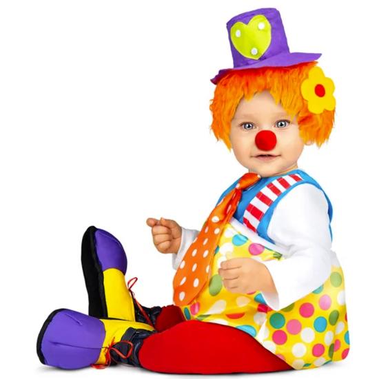 Fato de palhaço feliz para bebé