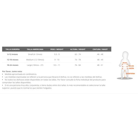 Disfraz de Payasito Colores para bebé Disfraz de Payasito Colores para bebé