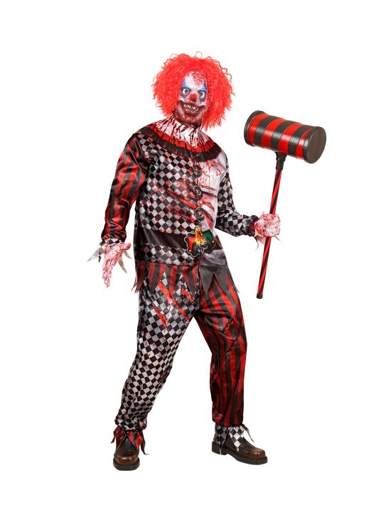 Fantasia de palhaço malvado Fast Costume para adultos