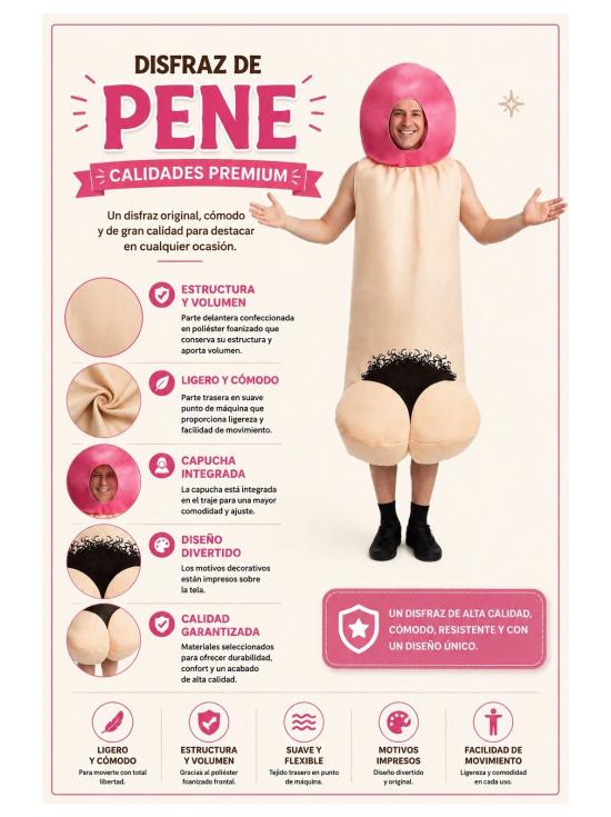 Fantasia de pênis para homem