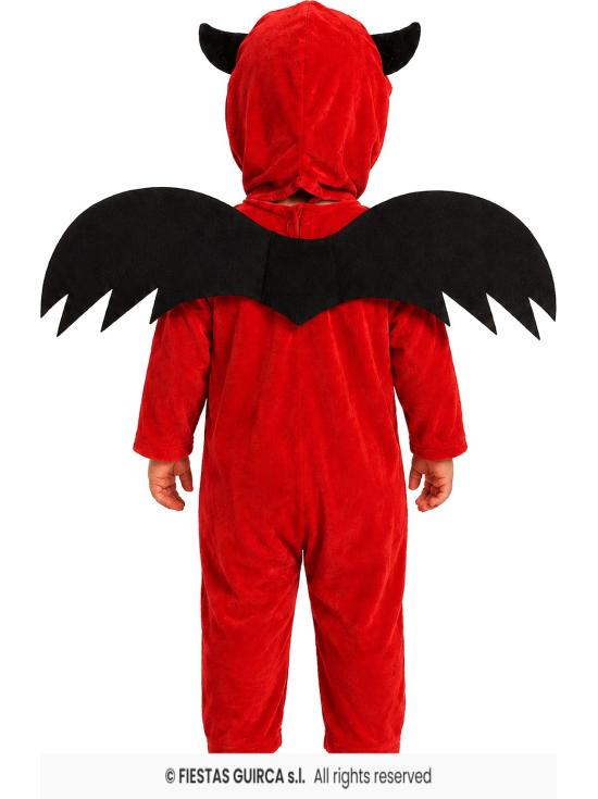 Fantasia de diabinho infantil com asas.