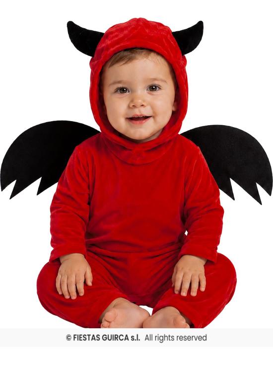 Fantasia de diabinho infantil com asas.