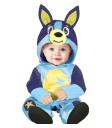 Fantasia de cachorro azul para bebê
