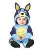 Fantasia de cachorro azul para bebê