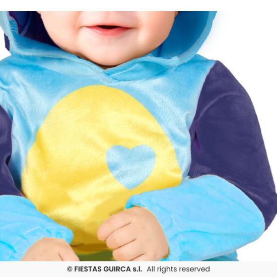 Fantasia de cachorro azul para bebê