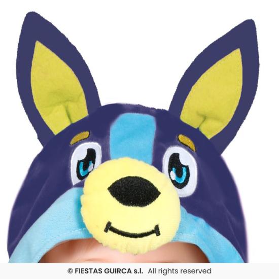 Fantasia de cachorro azul para bebê