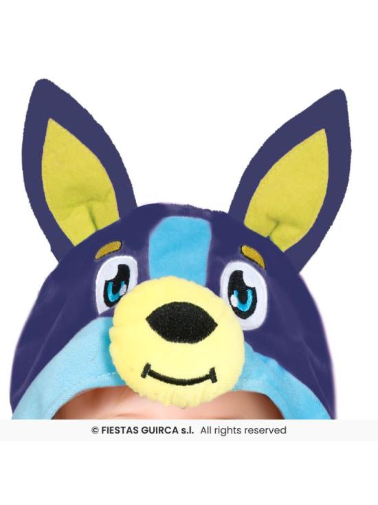 Fantasia de cachorro azul para bebê
