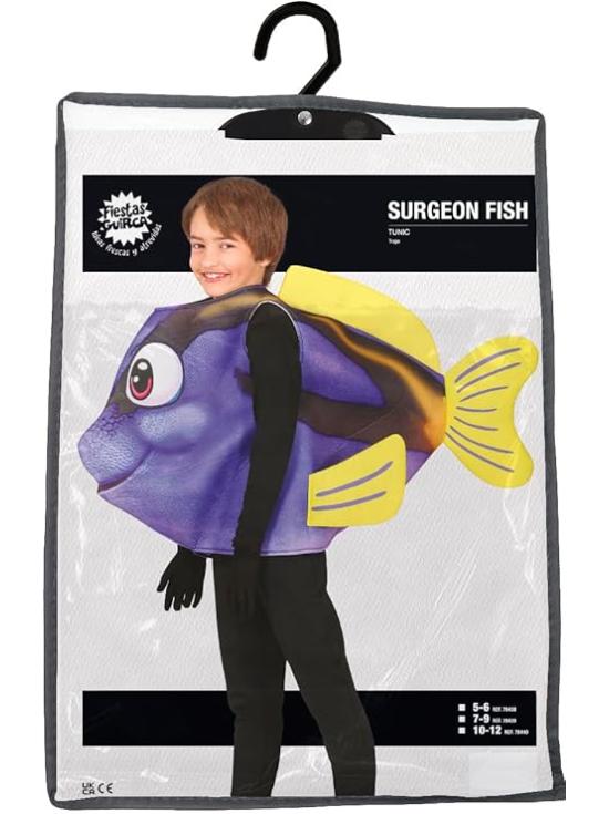 Fantasia de peixe Dory para meninos e meninas