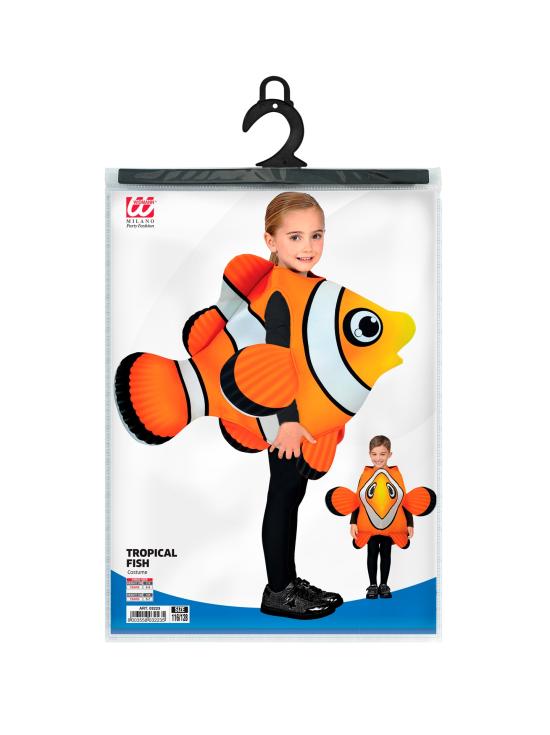 Fantasia infantil de peixe tropical