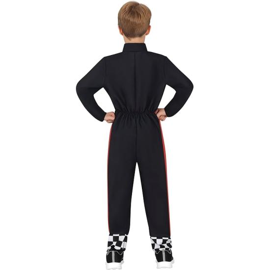 Fantasia de piloto de corrida infantil