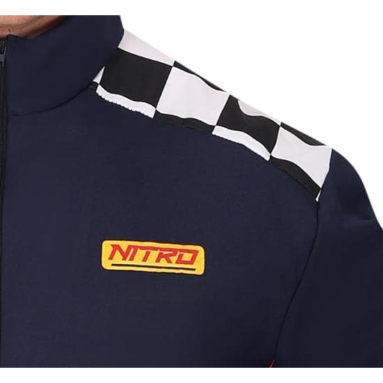 Fantasia de piloto de corrida masculino – Macacão de corrida para festas, carnaval e Halloween