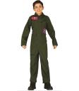 Fato de piloto de caça Top Gun infantil