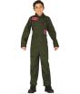 Fato de piloto de caça Top Gun infantil