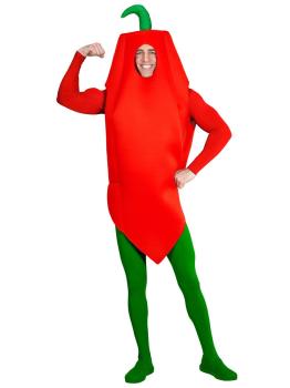 Disfraz de Pimiento Rojo para adulto unisex