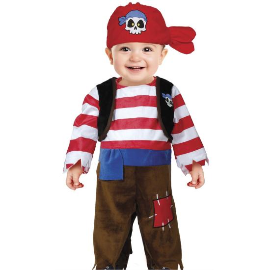 Fato de pirata aventureiro para bebé