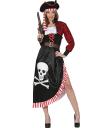 Fantasia de Pirata com Saia para Mulher