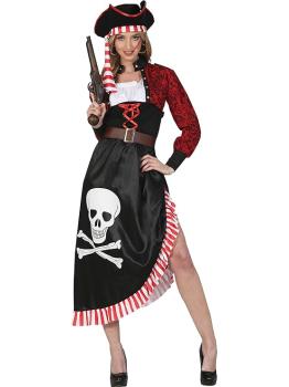 Fantasia de Pirata com Saia para Mulher