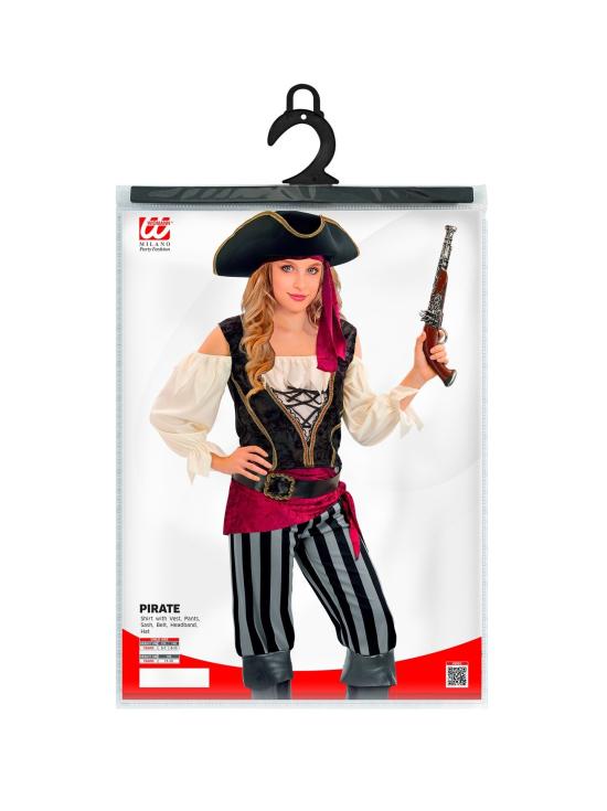Fantasia de Pirata Feminina Deluxe – Estilo Corsário Clássico